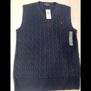 Polo sweater vest boys XL